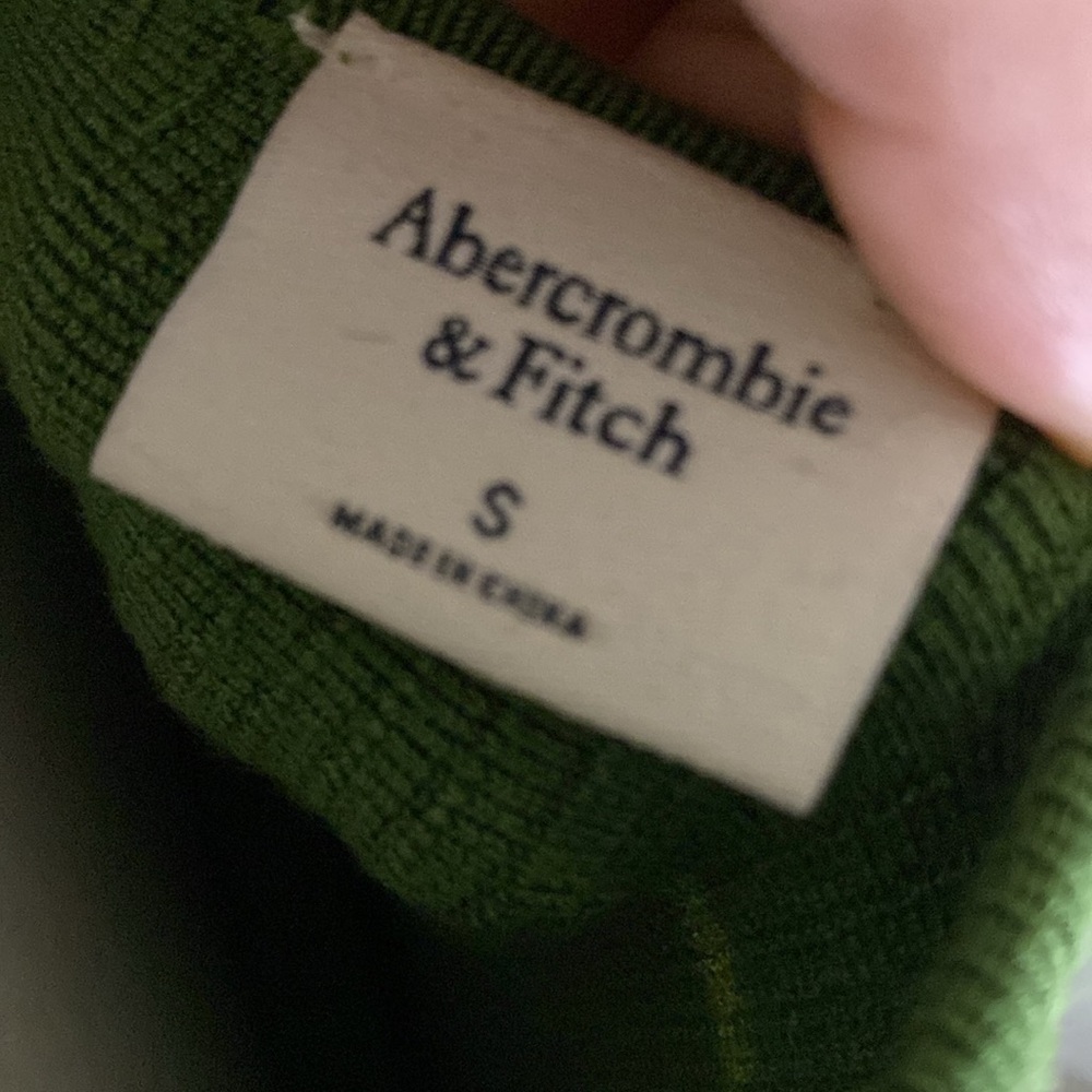 Green Ribbed Square Neck Sweater - Picture 2 of 3